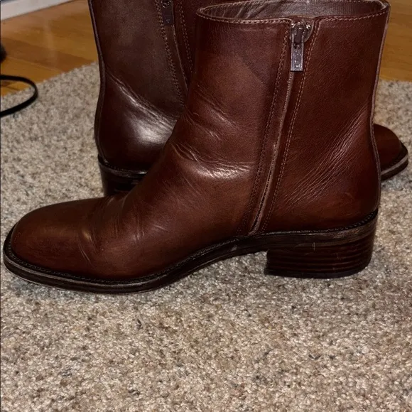 Loeffler Randall Brown Ankle Boots size 8.5