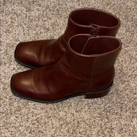 Loeffler Randall Brown Ankle Boots size 8.5