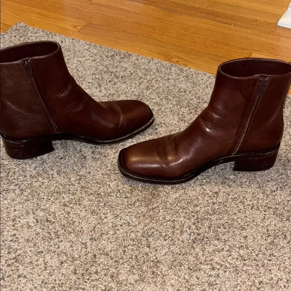 Loeffler Randall Brown Ankle Boots size 8.5