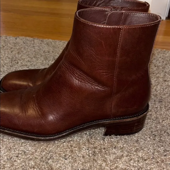 Loeffler Randall Brown Ankle Boots size 8.5