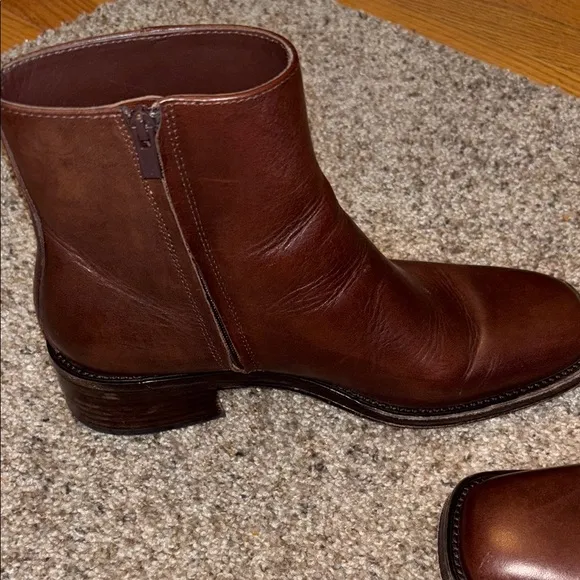 Loeffler Randall Brown Ankle Boots size 8.5