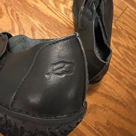 Loints of Holland Black Leather Mary Jane Shoes, size 39 (8) women’s