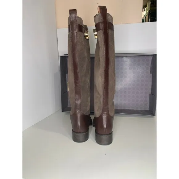Louise et Cie Boots Womens 9 Brown LO-YVON Casual Burnt Oak Block Heels New