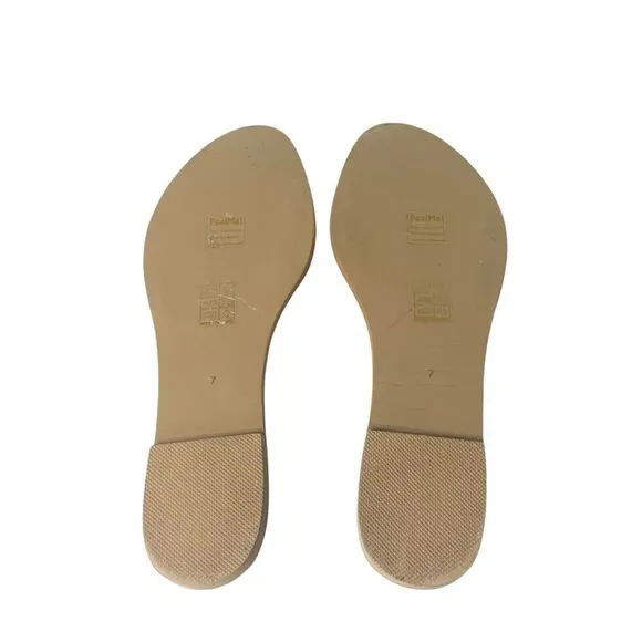 Lovers   Friends Womens Size 7 Hue Clear Slide On Sandals Casual Summer