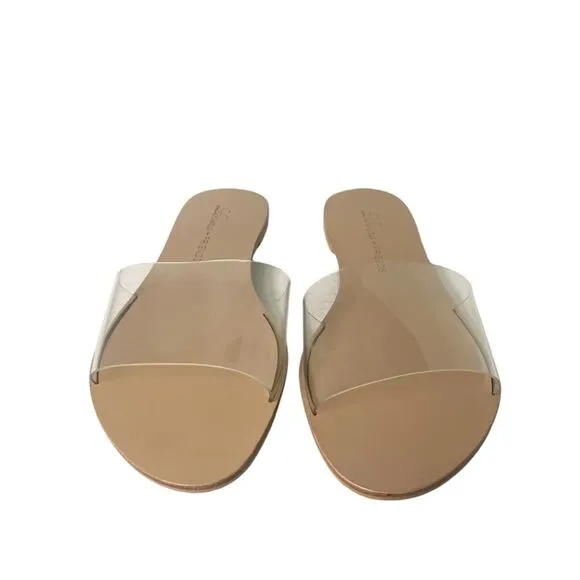 Lovers   Friends Womens Size 7 Hue Clear Slide On Sandals Casual Summer