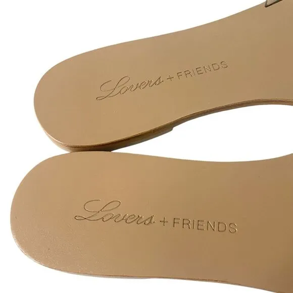 Lovers   Friends Womens Size 7 Hue Clear Slide On Sandals Casual Summer
