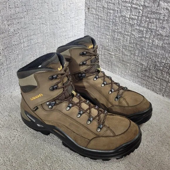 Lowa Renegade GTX Men's Size 11.5 Brown Leather Gore-Tex Waterproof Hiking Boots