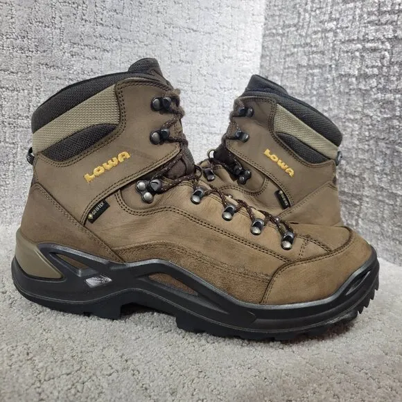 Lowa Renegade GTX Men's Size 11.5 Brown Leather Gore-Tex Waterproof Hiking Boots