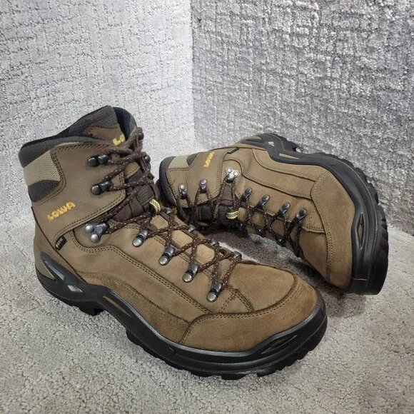 Lowa Renegade GTX Men's Size 11.5 Brown Leather Gore-Tex Waterproof Hiking Boots