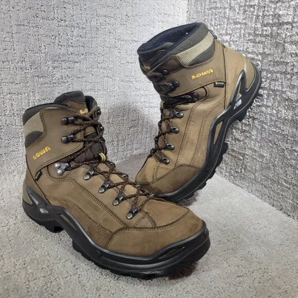 Lowa Renegade GTX Men's Size 11.5 Brown Leather Gore-Tex Waterproof Hiking Boots