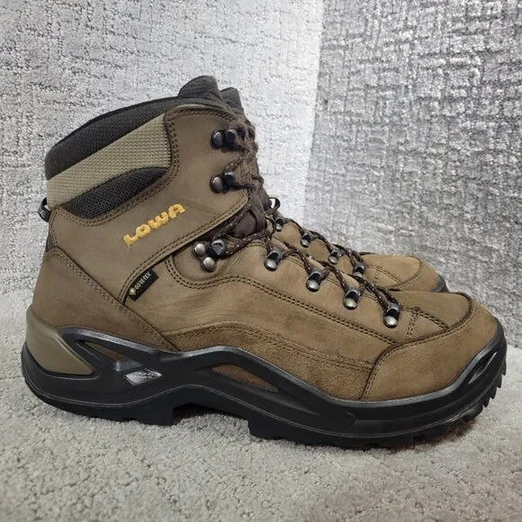 Lowa Renegade GTX Men's Size 11.5 Brown Leather Gore-Tex Waterproof Hiking Boots