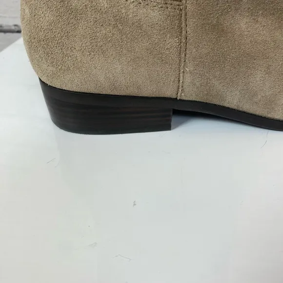 Lucky Brand Calypso Dune Tall Suede Boots Wide Calf Boots Size 12 NWOT Riding