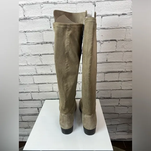 Lucky Brand Calypso Dune Tall Suede Boots Wide Calf Boots Size 12 NWOT Riding