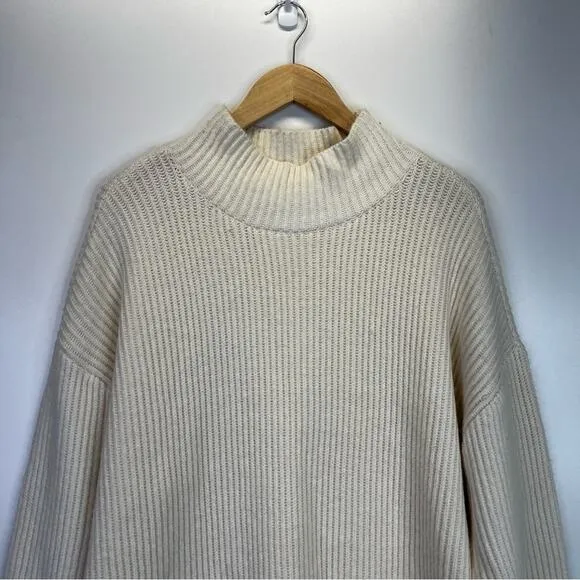 Lucky Brand Mock Neck Sweater dress whisper white - XXL
