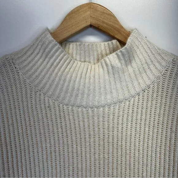 Lucky Brand Mock Neck Sweater dress whisper white - XXL