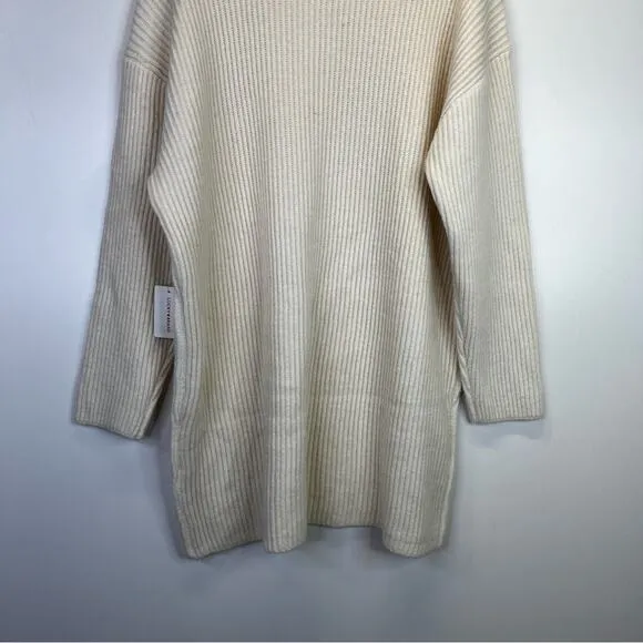 Lucky Brand Mock Neck Sweater dress whisper white - XXL