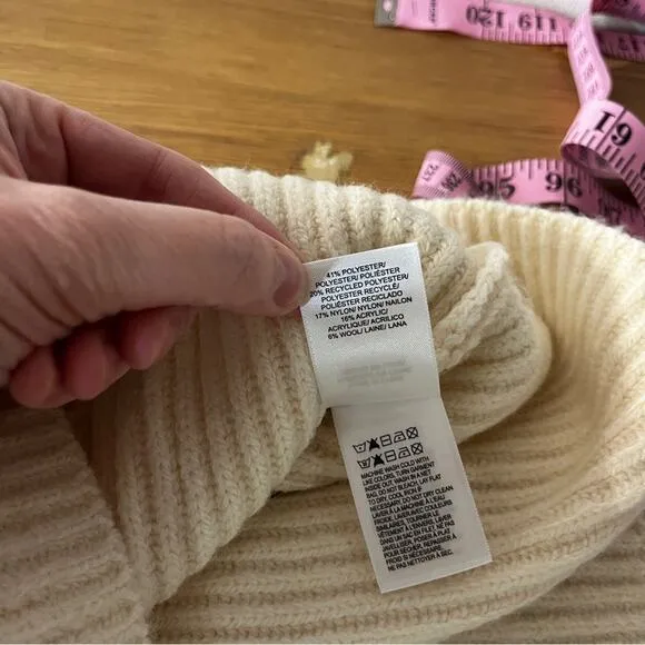 Lucky Brand Mock Neck Sweater dress whisper white - XXL