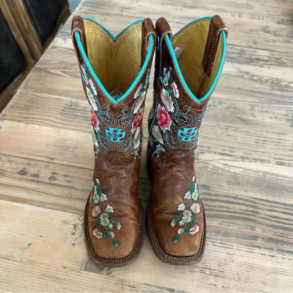 Macie Bean Honey Bunch Western Cowgirl Boots M9012 Rose Garden Toddler Girls 9