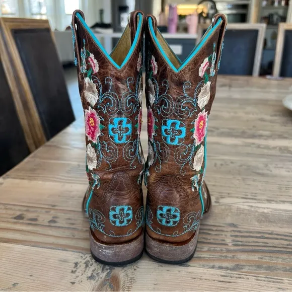Macie Bean Honey Bunch Western Cowgirl Boots M9012 Rose Garden Toddler Girls 9