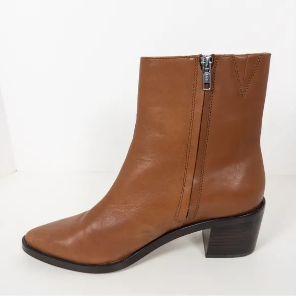 Madewell Brown Leather The Darcy Ankle Boot