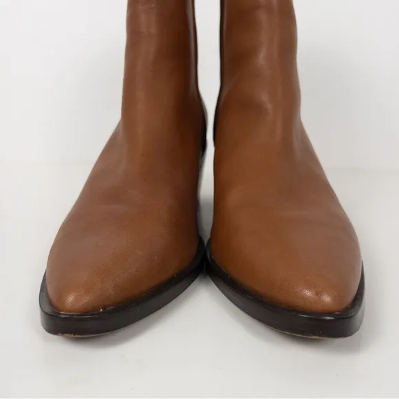 Madewell Brown Leather The Darcy Ankle Boot