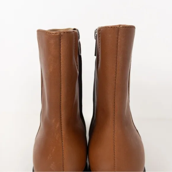 Madewell Brown Leather The Darcy Ankle Boot