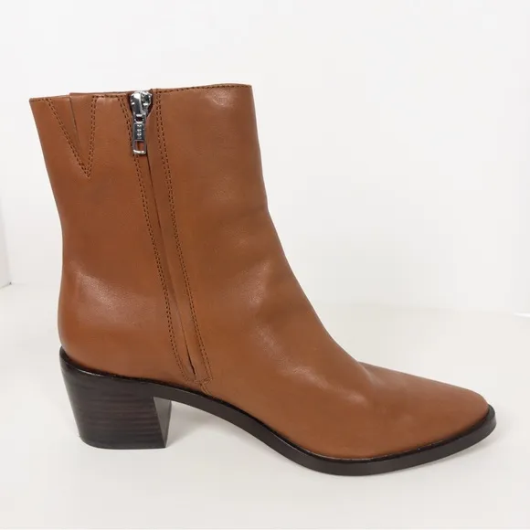 Madewell Brown Leather The Darcy Ankle Boot