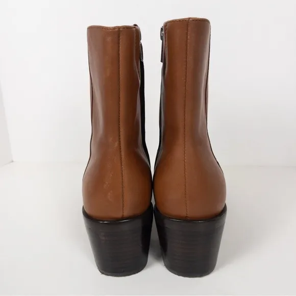 Madewell Brown Leather The Darcy Ankle Boot