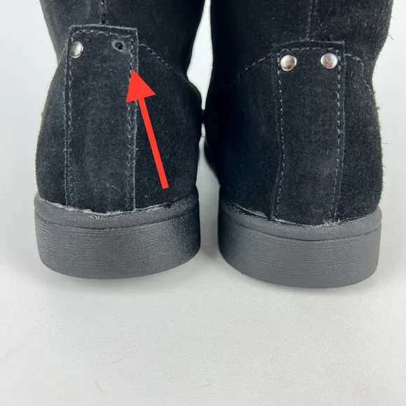 Marc Fisher Earra Black Suede Mid Calf Winter Boot 9