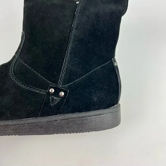 Marc Fisher Earra Black Suede Mid Calf Winter Boot 9