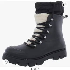 Marc Fisher Freely Waterproof Lace Up Boots, Black Size 9, NWT, NWOB