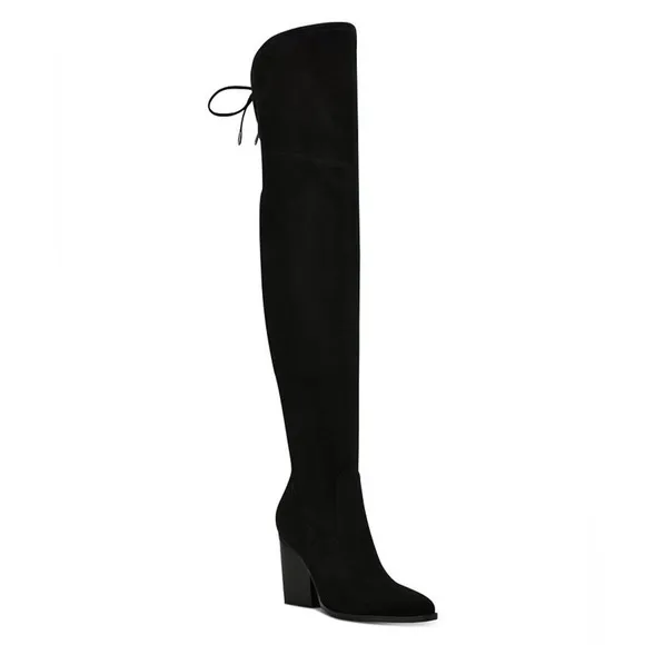 Marc Fisher LTD Black Okun Thigh High Boots Size 6.5 US NIB