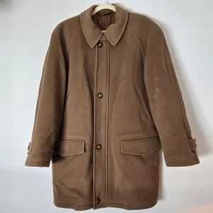 Mario Valente Men's Italian Made Wool &amp; Cashmere Coat Sz 42
