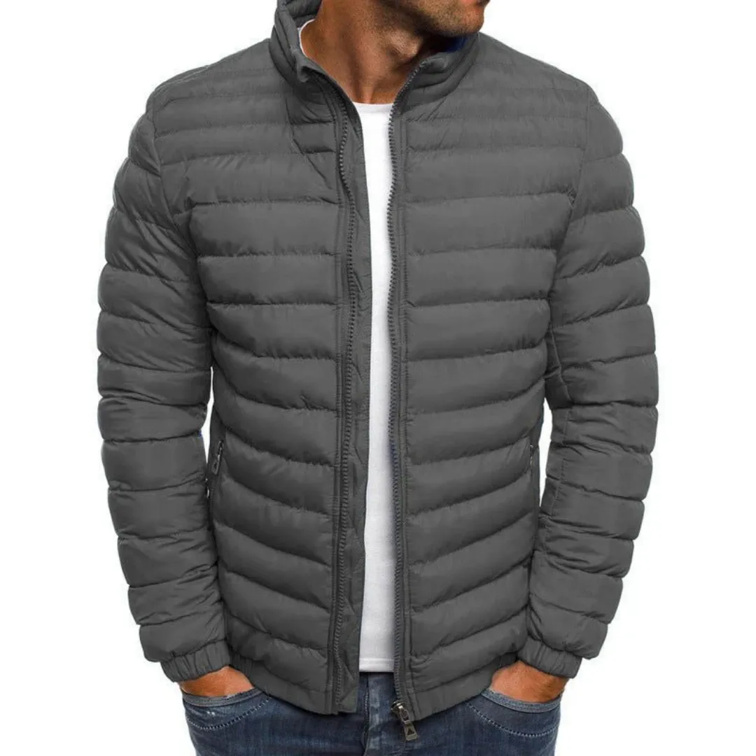 Mario - Warm Puffer Jacket for Men - Zip-Up & Insulated