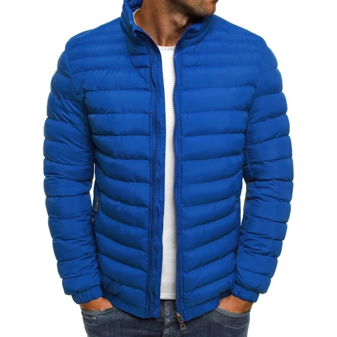 Mario - Warm Puffer Jacket for Men - Zip-Up & Insulated