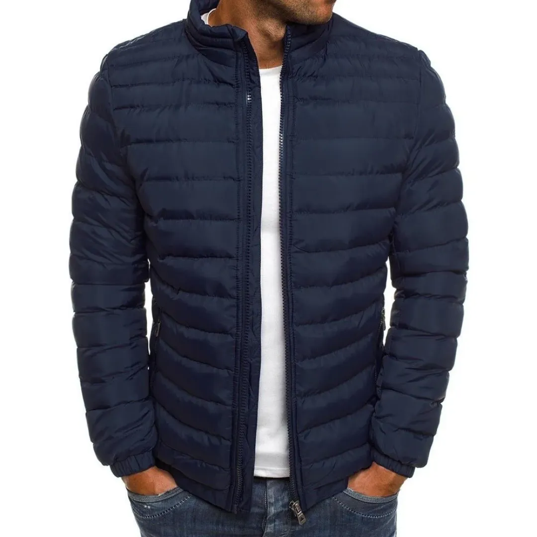 Mario - Warm Puffer Jacket for Men - Zip-Up & Insulated