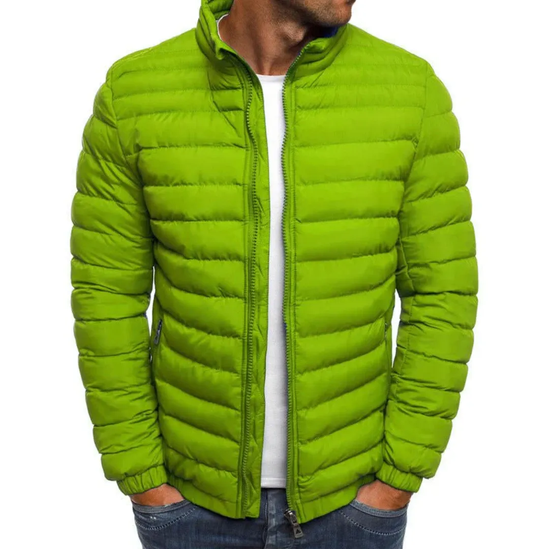 Mario - Warm Puffer Jacket for Men - Zip-Up & Insulated