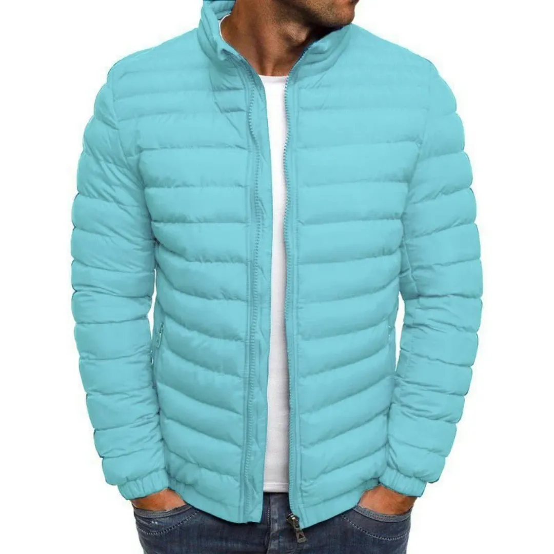 Mario - Warm Puffer Jacket for Men - Zip-Up & Insulated