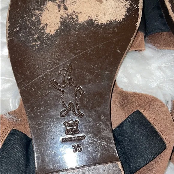 Marni Leather, Sequin Slingback Black and Brown Sandals