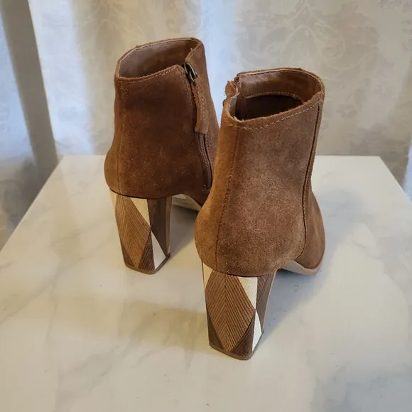 Matisse Metric Fawn Women Suede, Leather, Ankle Boots Size 7.5m, Tan, Brown