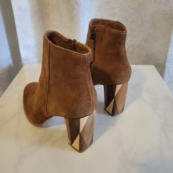 Matisse Metric Fawn Women Suede, Leather, Ankle Boots Size 7.5m, Tan, Brown