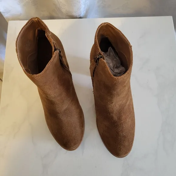 Matisse Metric Fawn Women Suede, Leather, Ankle Boots Size 7.5m, Tan, Brown