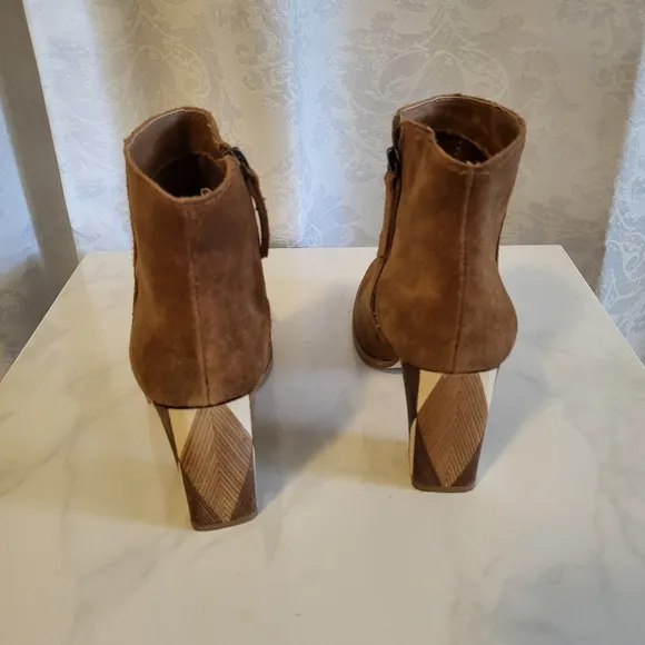 Matisse Metric Fawn Women Suede, Leather, Ankle Boots Size 7.5m, Tan, Brown