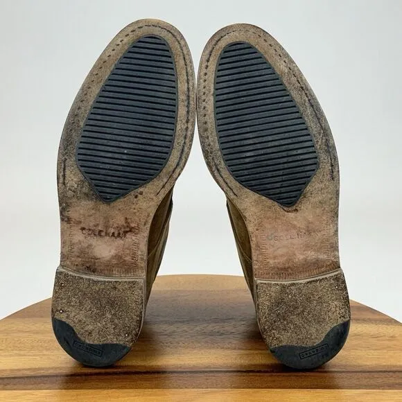 Mens Cole Haan Cambridge Brown Leather Casual Ankle Chukka Boots Size 8.5‎ M
