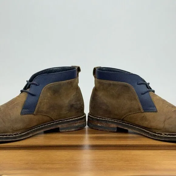 Mens Cole Haan Cambridge Brown Leather Casual Ankle Chukka Boots Size 8.5‎ M