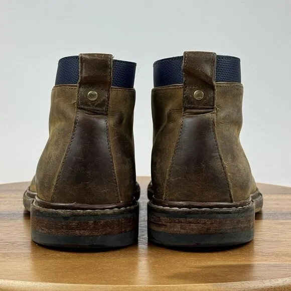 Mens Cole Haan Cambridge Brown Leather Casual Ankle Chukka Boots Size 8.5‎ M