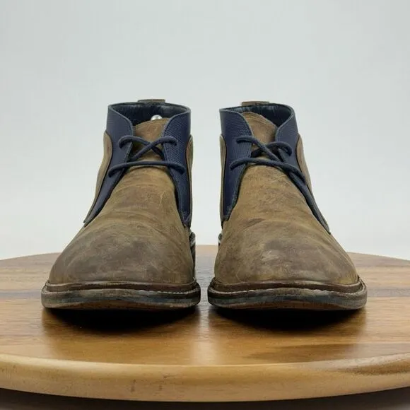Mens Cole Haan Cambridge Brown Leather Casual Ankle Chukka Boots Size 8.5‎ M