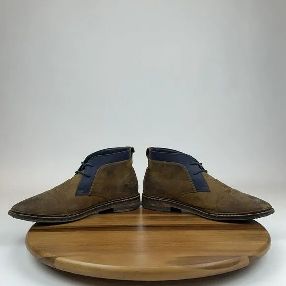 Mens Cole Haan Cambridge Brown Leather Casual Ankle Chukka Boots Size 8.5‎ M