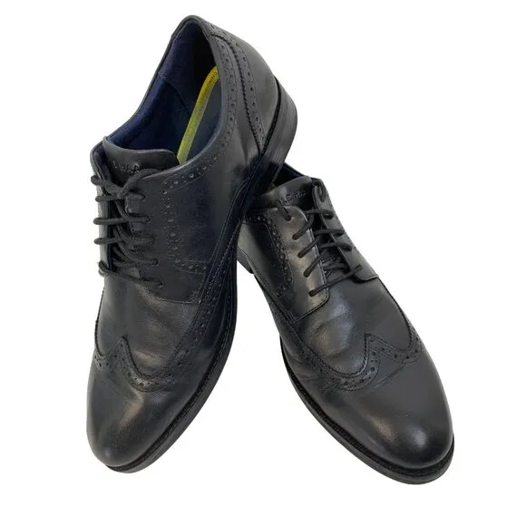 Men's Cole Haan Size 13 Modern Grand Wingtip Oxford Shoes Comfort EUC 6895