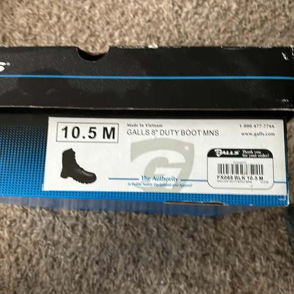 Men’s Galls 8in Duty Boots 10.5 brand new